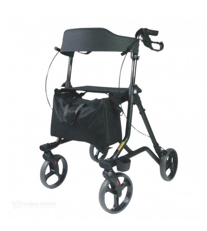 Le déambulateur pliable Neo Strong, avec siège à 4 roues, supporte jusqu'à 149 kg en toute sécurité.