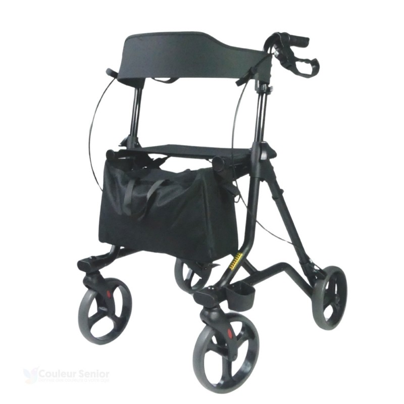Le déambulateur pliable Neo Strong, avec siège à 4 roues, supporte jusqu'à 149 kg en toute sécurité.