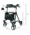 Ce déambulateur adulte Neo Strong supporte 149 kg : un vrai déambulateur, pas cher et solide.
