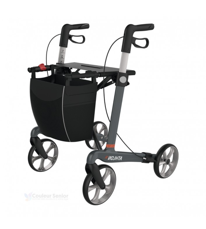 Le Rollator Carbone Athlon ultra-léger (moins de 5,5 kg) est un super déambulateur pour seniors.