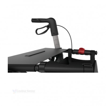 Rollator Carbone Athlon ultra-léger avec siège, éligible au remboursement du déambulateur.