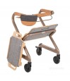Le rollator d'intérieur Saijol, couleur champagne, est éligible au remboursement du déambulateur.