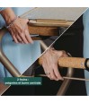 Le déambulateur d'intérieur premium Saijol offre stabilité et freins à haute efficacité.