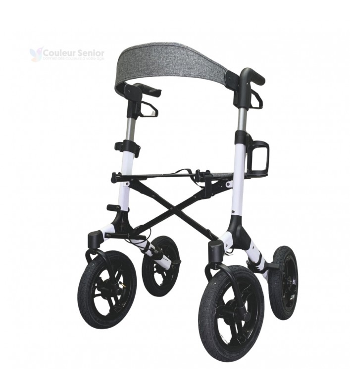 Déambulateur à 4 roues NEO Fun avec siège et dossier : une alternative pas chère et remboursable.
