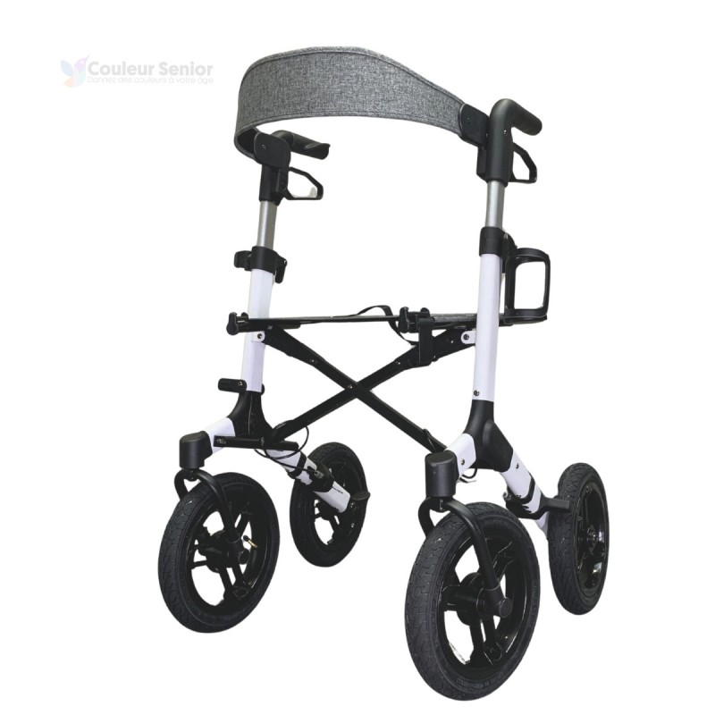 Déambulateur à 4 roues NEO Fun avec siège et dossier : une alternative pas chère et remboursable.