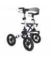 Le déambulateur NEO Fun est un rollator tout-terrain avec une structure rigide, un super aide-mobilité.