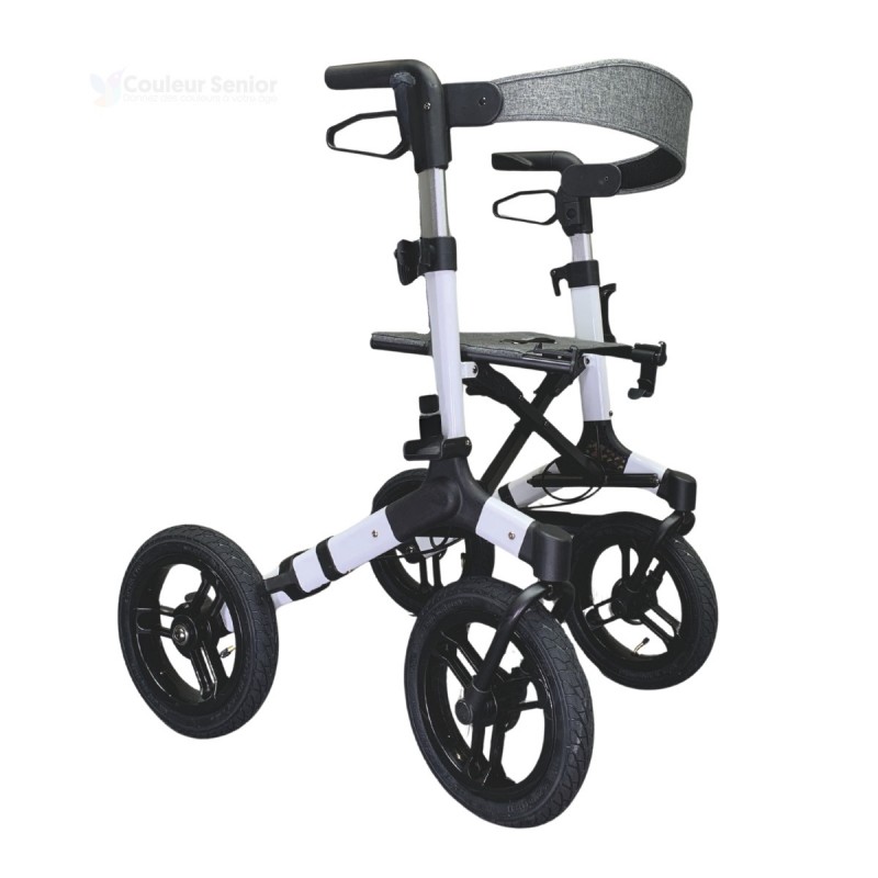 Le déambulateur NEO Fun est un rollator tout-terrain avec une structure rigide, un super aide-mobilité.