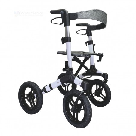 Le déambulateur NEO Fun est un rollator tout-terrain avec une structure rigide, un super aide-mobilité.
