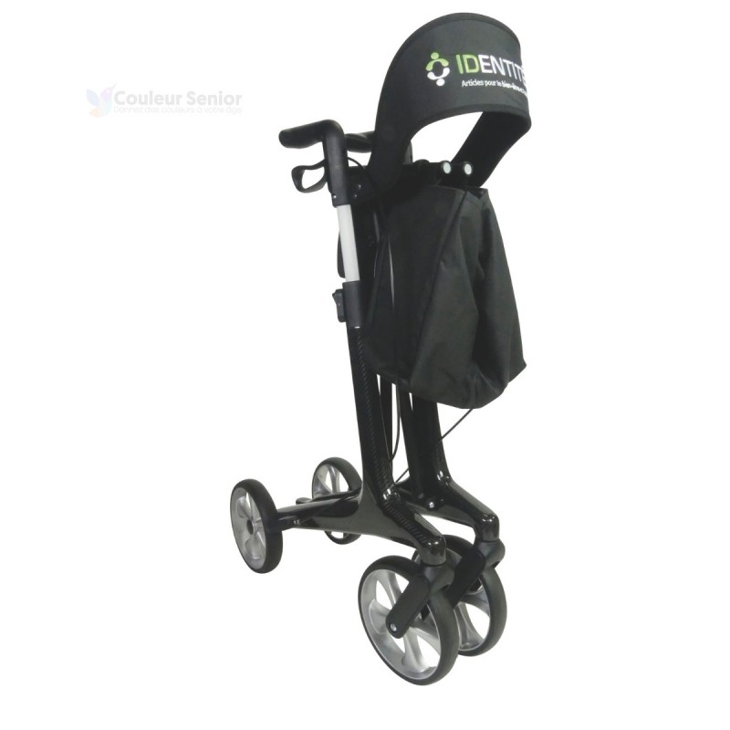 Déambulateur senior ultra-léger, capable de supporter 136 kg en toute sécurité, pliable et réglable.