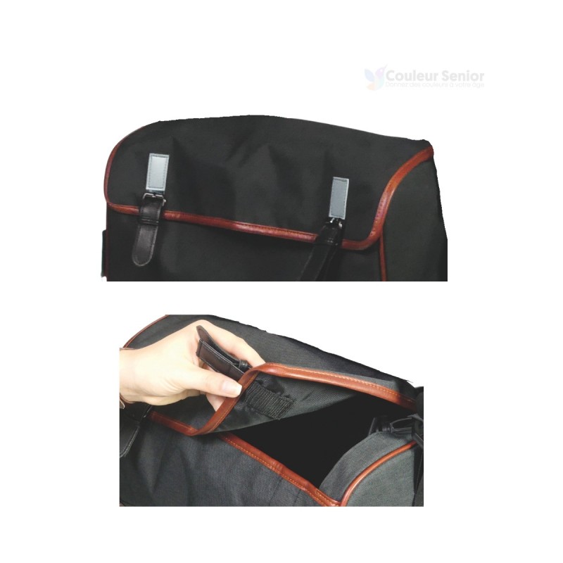 Détail du sac inclus avec le déambulateur Neo Fold.