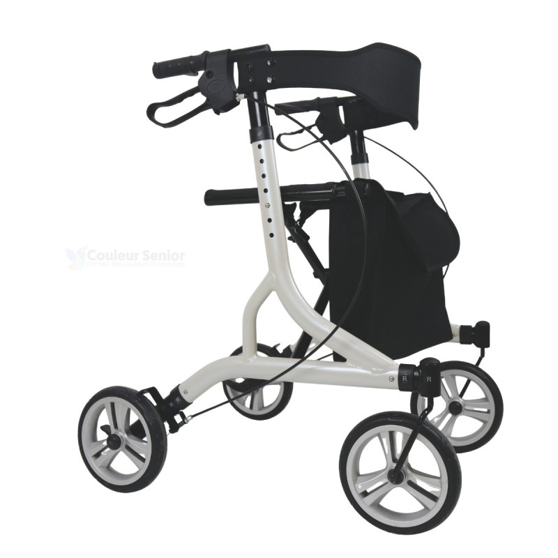 Le Neo Easy blanc est le déambulateur senior le plus léger à moins de 150 euros, stable.