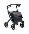Déambulateur Rollz Flex Standard – Caddy de course élégant vert avec un grand sac de 25 L.