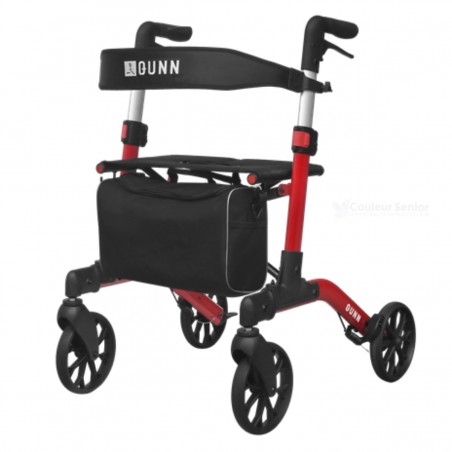 Déambulateur à 4 roues à double pliage, Brooklyn rollator de  qualité, pas cher.