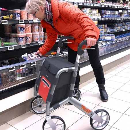 Chariot de courses senior Let's Shop, poignées réglables. Remboursement sécurité sociale.