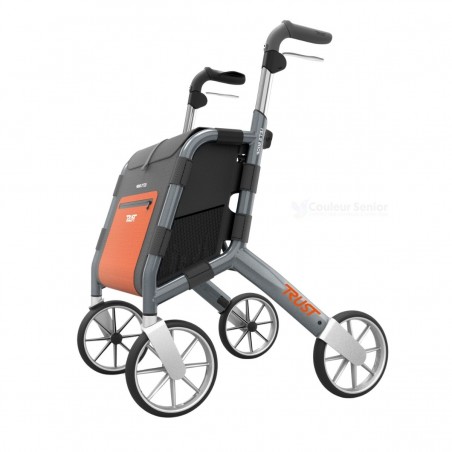 Rollator de courses Let's Shop pliable d'une main. Remboursé par la sécurité sociale.