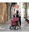 Le rollator Lett900 en situation de courses urbaines : l'allié parfait pour vivre en autonomie.