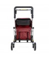 Chariot de courses pliable Lett 900, rouge, avec sac de grande capacité. Remboursé sécurité sociale.