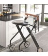 Rollator de maison design noir Let's Dream de Trust Care.  55 cm de largeur conçus pour votre maison.