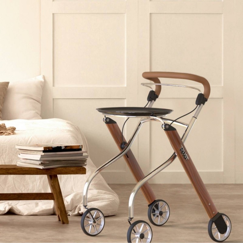 Rollator d'intérieur moderne et élégant, un soutien de confiance remboursable par la Sécu.