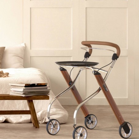Rollator d'intérieur moderne et élégant, un soutien de confiance remboursable par la Sécu.