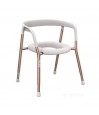 Chaise de toilette ou de douche très élégante, percée de couleur or rose. Éligible au remboursement Sécu.