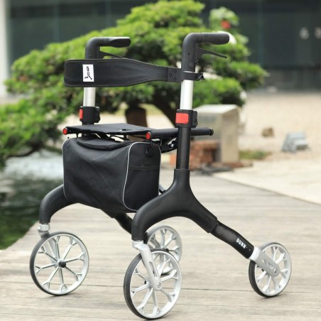 Deambulateur design Qunn Manhattan à pliage super compact. Éligible au remboursement Sécu.