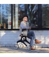 Déambulateur Manhattan avec une assise très confortable. Éligible au remboursement Sécu.