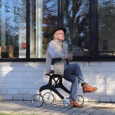 Déambulateur Manhattan avec une assise très confortable. Éligible au remboursement Sécu.