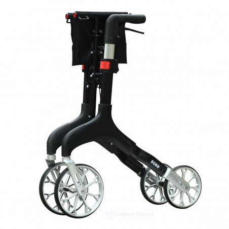 Rollator Manhattan à 4 roues, au design très élégant et pliable. Remboursé par la sécurité sociale.