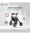Déambulateur à 4 roues Trive All Terrain avec sac, dossier et porte-canne inclus. Remboursé par la sécurité sociale.