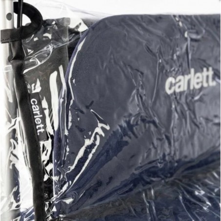 Garde le chariot de courses au sec, dans un matériau imperméable.