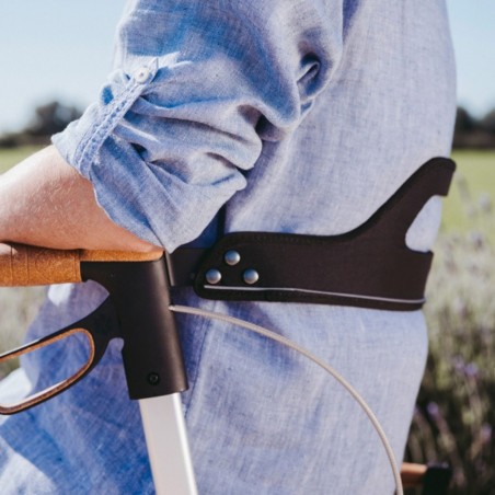 Sangle de sécurité anti-chute pour s'asseoir sur son rollator.