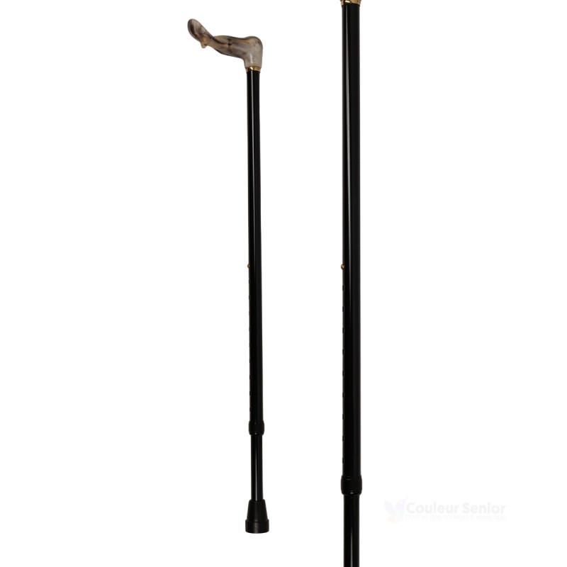 Canne de marche ergonomique, ajustable en hauteur, pour seniors, poignée ergonomique et éligible au remboursement de la Sécu.
