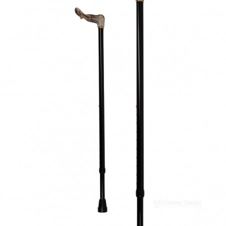 Canne de marche ergonomique, ajustable en hauteur, pour seniors, poignée ergonomique et éligible au remboursement de la Sécu.