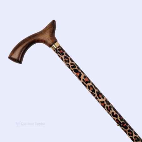 Canne de marche réglable, chic et audacieuse, avec poignée en bois pour seniors. Remboursable Sécu.