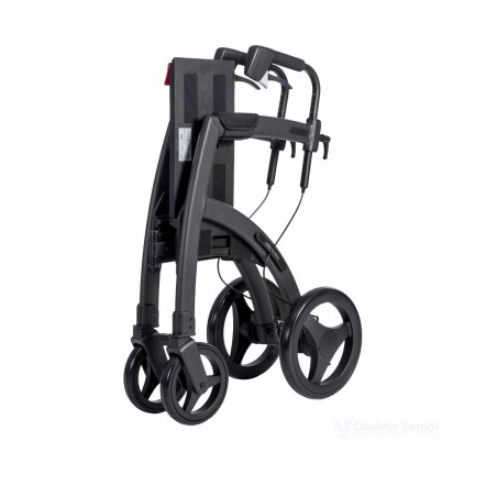 Rollz Motion noir position pliée compacte transport livraison gratuite qualité pharmacie garantie 2 ans