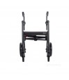 Rollz Motion noir vue face déambulateur 4 roues assise remboursable sécurité sociale garantie 2 ans