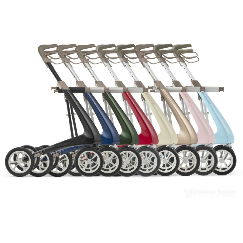 Collection du déambulateur 4 roues Carbon Ultralight ACRE 8 coloris au choix
