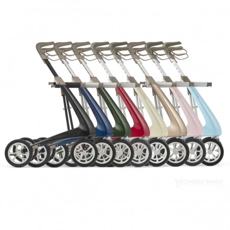 Collection du déambulateur 4 roues Carbon Ultralight ACRE 8 coloris au choix