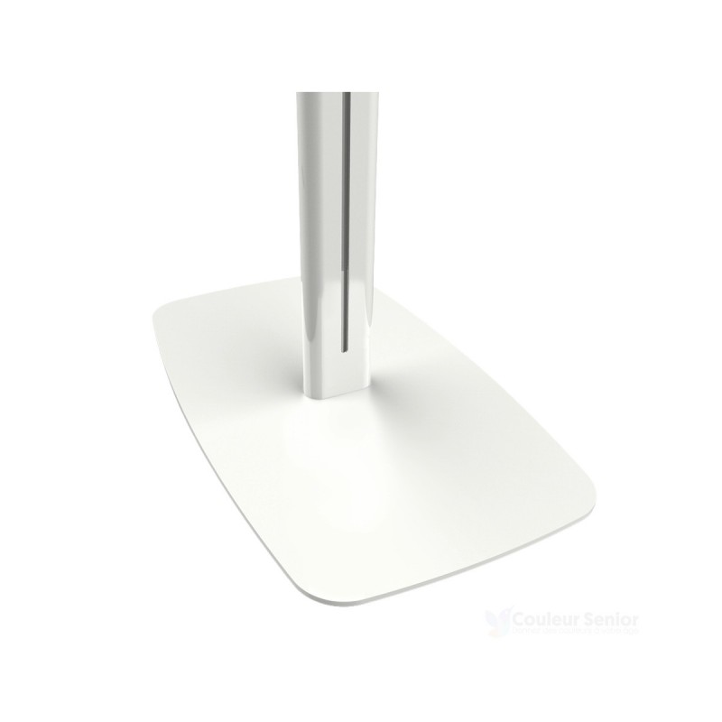 Gros plan plaque socle blanc antiderapant stabilisateur aide au lever Let's Get Up Trust