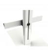 Vue detail barre reglable et support coulissant socle aide au lever Let's Get Up blanc