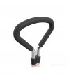 Gros plan poignee ergonomique mousse noire arceau aide au lever Let's Get Up Trustcare
