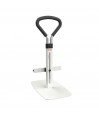 Poignee aide au lever Let's Get Up Trust avec socle blanc plaque sol vue trois quarts