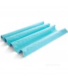 Lot de 2 alèses lavables sans rabat turquoise pliées – alèse réutilisable lit double