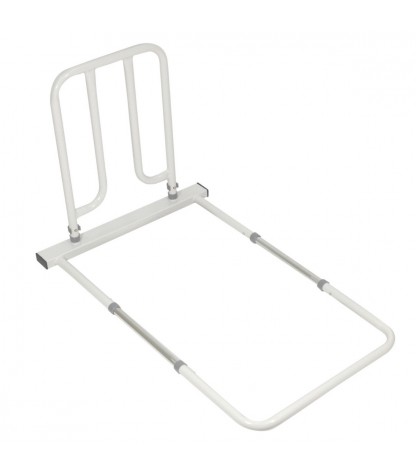 Barre de maintien lit à lattes blanche avec grande base stabilisatrice – vue produit seul
