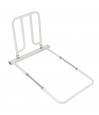 Barre de maintien lit à lattes blanche avec grande base stabilisatrice – vue produit seul