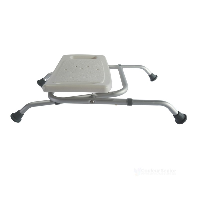 Tabouret de douche pliable et facile à ranger. Support jusqu’à 100 kg. Qualité pharmacie.