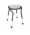 Tabouret douche design élégant gris anthracite assise ronde rembourrée sécurité seniors