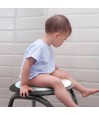 Enfant assis confortablement sur tabouret douche pivotant coussin souple sécurité famille