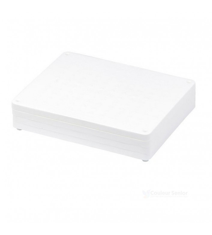 Marchepied K40 blanc 4 modules empilables réglable baignoire antidérapant senior fond blanc CouleurSenior